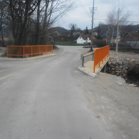 Izgradnja mosta u Dvorištu, opština Despotovac